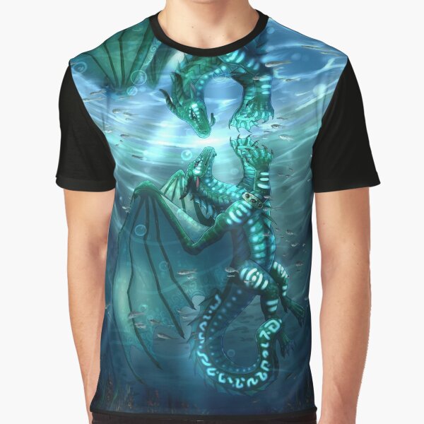 Wings of Fire - Fathom and Turtle Graphic T-Shirt RB1509 product Offical wings of fire Merch