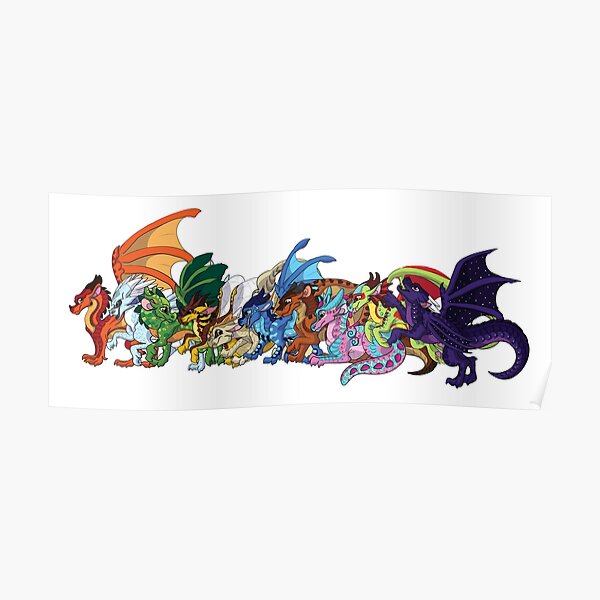 Wings of Fire Dragonets Poster RB1509 product Offical wings of fire Merch