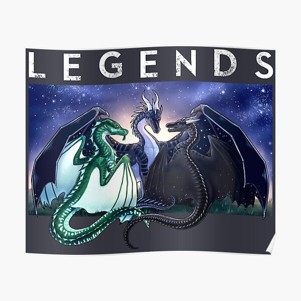 Wings of Fire - Legends - Fathom, Darkstalker, Clearsight Poster RB1509 product Offical wings of fire Merch