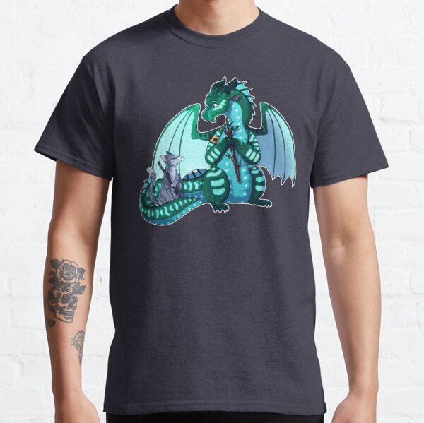 Wings of Fire & Warriors - Turtle and Jayfeather - Stick Bois Classic T-Shirt RB1509 product Offical wings of fire Merch