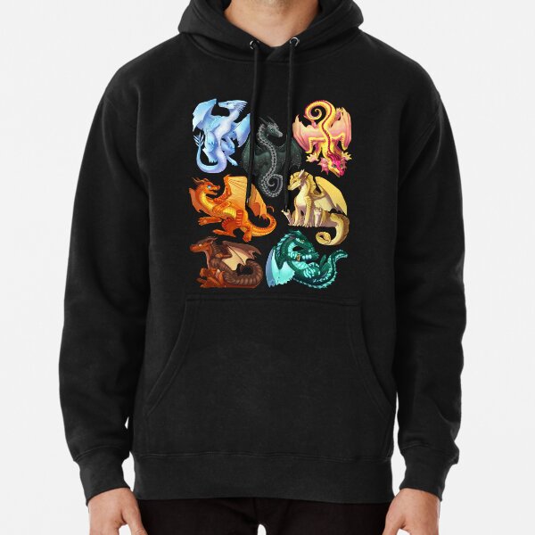 Wings of Fire - Jade Winglet Dragonets: Moonwatcher, Winter, Qibli, Peril, Turtle, Umber, Kinkajou Pullover Hoodie RB1509 product Offical wings of fire Merch