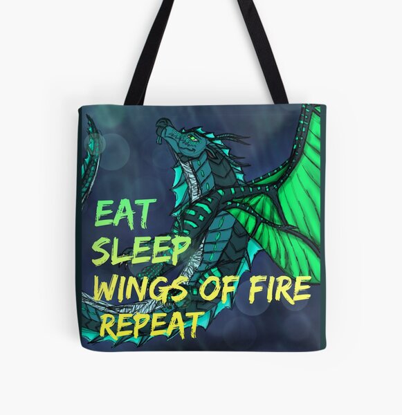 Eat Sleep Wings of Fire Repeat Dragon All Over Print Tote Bag RB1509 product Offical wings of fire Merch