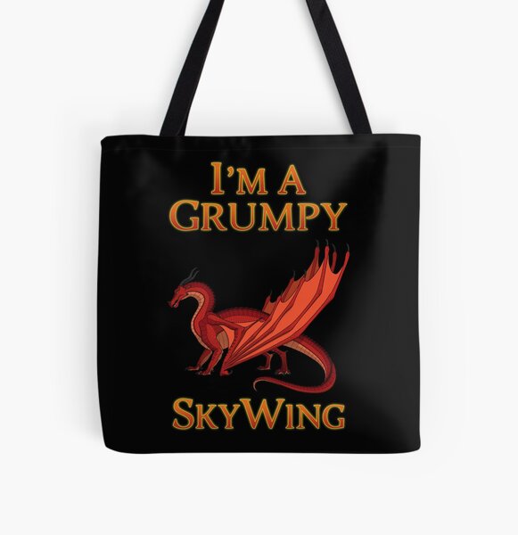 Skywing nightwing wings of fire dragon beautiful art All Over Print Tote Bag RB1509 product Offical wings of fire Merch