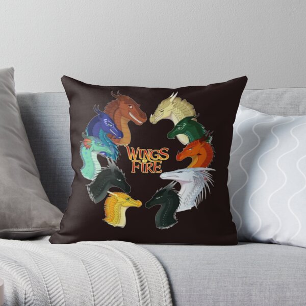 Wings of Fire Throw Pillow RB1509 product Offical wings of fire Merch