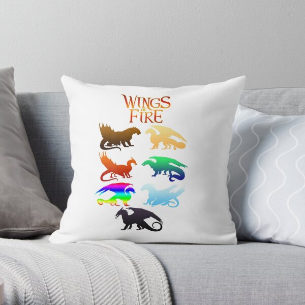 Wings of Fire Tribes Throw Pillow RB1509 product Offical wings of fire Merch