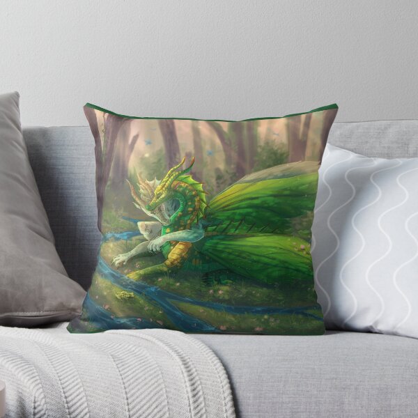 Wings of Fire - Sundew and Willow Throw Pillow RB1509 product Offical wings of fire Merch