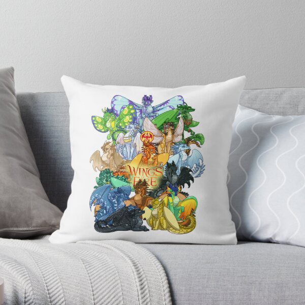 Wings of Fire Throw Pillow RB1509 product Offical wings of fire Merch