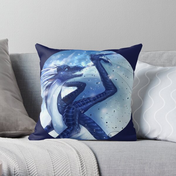 Wings of Fire - Whiteout Throw Pillow RB1509 product Offical wings of fire Merch