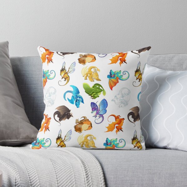 Wings of Fire Pattern Throw Pillow RB1509 product Offical wings of fire Merch