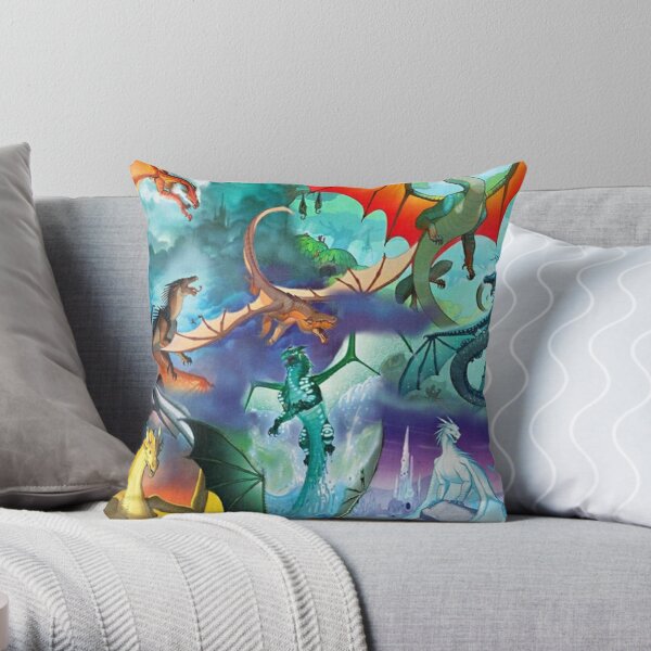 Wings of fire all dragon Series Throw Pillow RB1509 product Offical wings of fire Merch