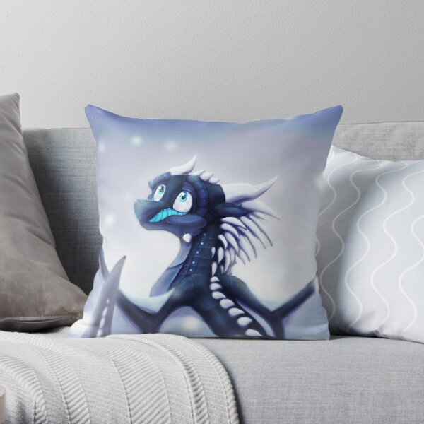 Wings of Fire - Whiteout Throw Pillow RB1509 product Offical wings of fire Merch