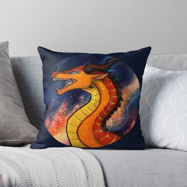 Wings of Fire - Peril in the Fire and Flames Throw Pillow RB1509 product Offical wings of fire Merch
