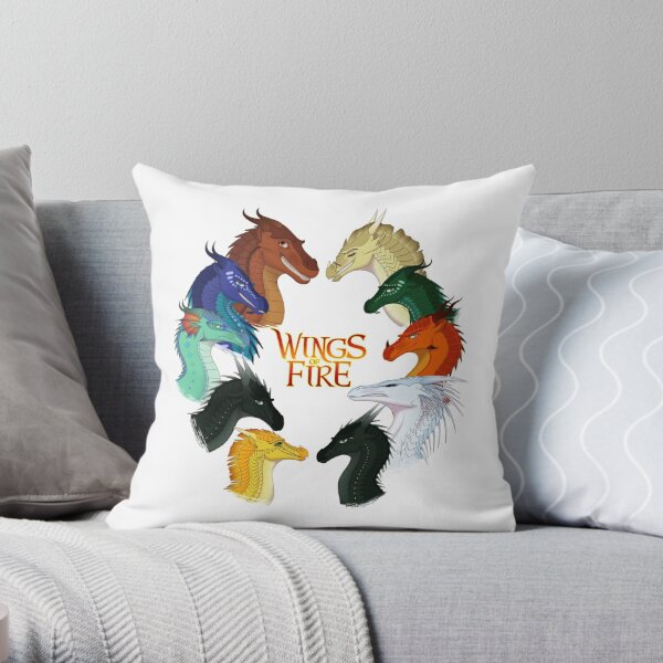 Wings of Fire - All Together Throw Pillow RB1509 product Offical wings of fire Merch