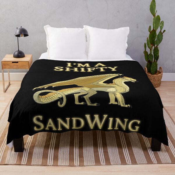 sandwing nightwing wings of fire dragon beautiful art Throw Blanket RB1509 product Offical wings of fire Merch