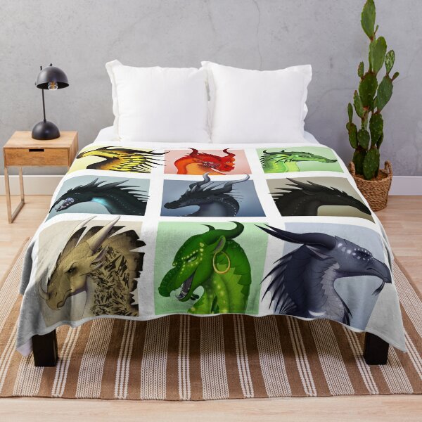 Wings of Fire - Bad Guys Throw Blanket RB1509 product Offical wings of fire Merch