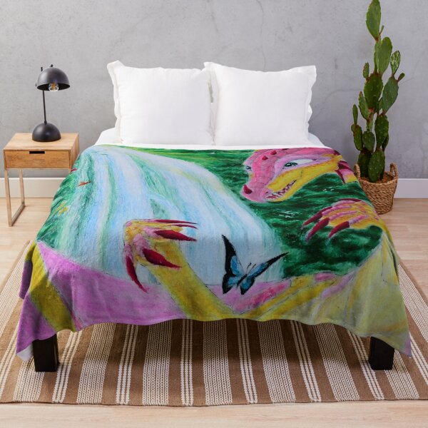 Kinkajou Jade Winglet - Wings of Fire Throw Blanket RB1509 product Offical wings of fire Merch